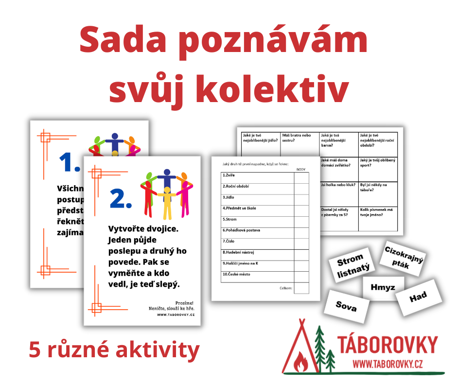 Seznamovací aktivity pro kolektiv dětí vhodný pro adaptační kurz, tábor, školu v přírodě.